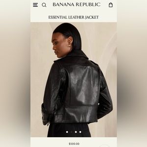 Genuine Leather Banana Republic Classic Leather Jacket (like new)